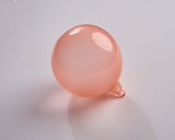 5" Peach Bubblegum Glass Ornament