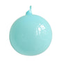 3" Turquoise Bubblegum Glass Ornament Box Of 6