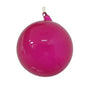 Adorno de cristal color chicle fucsia de 6"