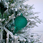 6" Dark Turquoise Bubblegum Glass Ornament