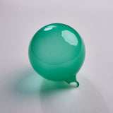 6" Dark Turquoise Bubblegum Glass Ornament