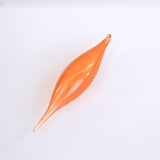 Remate de cristal color chicle con purpurina granada de 10"