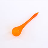 9" Orange Bubblegum Glass Teardrop Set Of 2