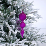 11" Fuchsia Bubblegum Glass Finial