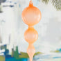 11" Orange Bubblegum Glass Finial