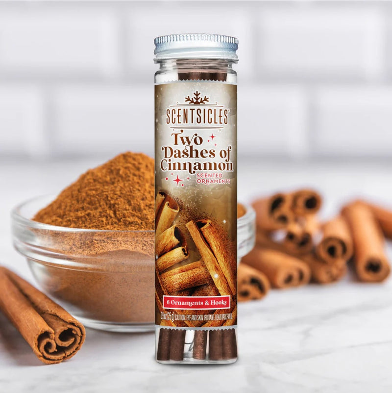 Scentsicles Scented Ornament Sticks, Two Dashes Of Cinnamon