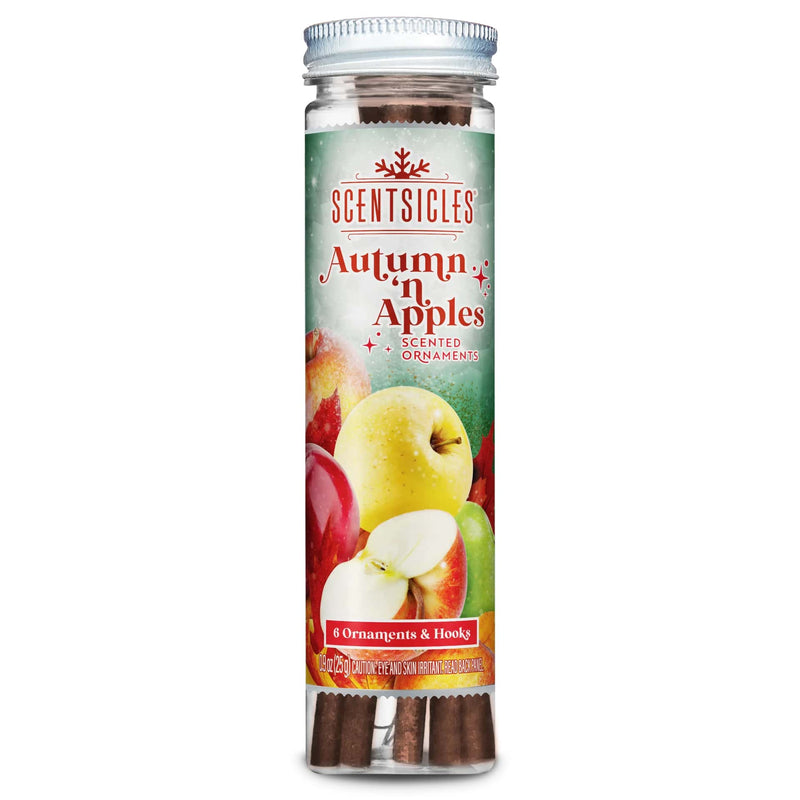 Barras aromáticas para adornos Scentsicles, Otoño y Manzanas