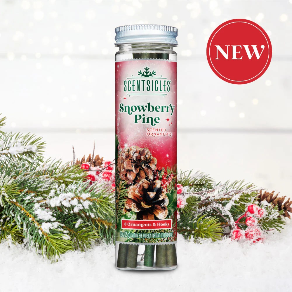 Scentsicles Scented Ornament Sticks, Snowberry Pine