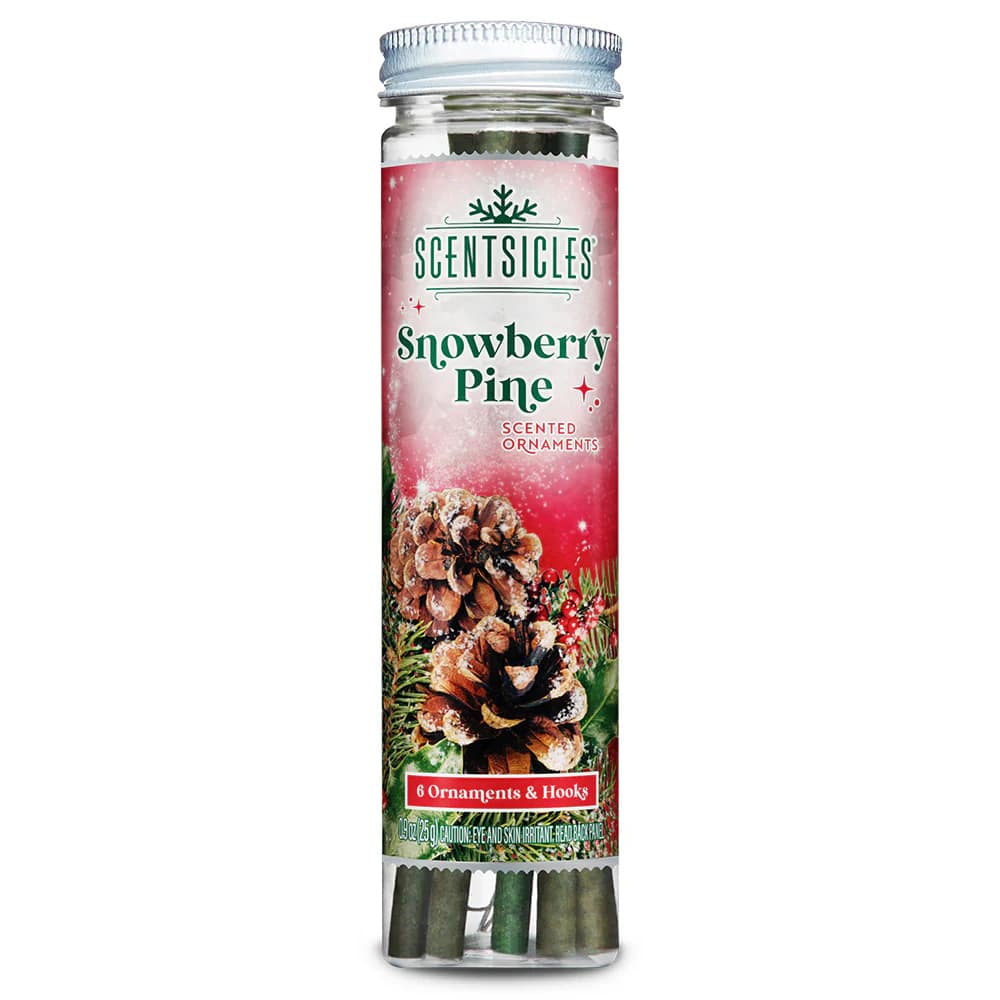 Scentsicles Scented Ornament Sticks, Snowberry Pine