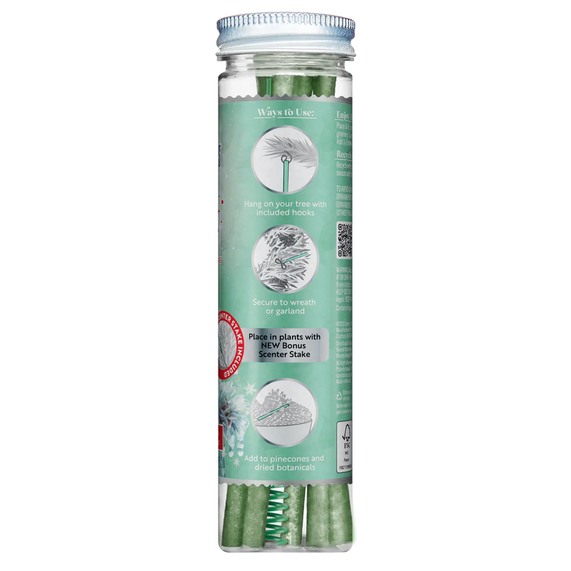 Varitas de adorno perfumadas Scentsicles, carámbano en abeto