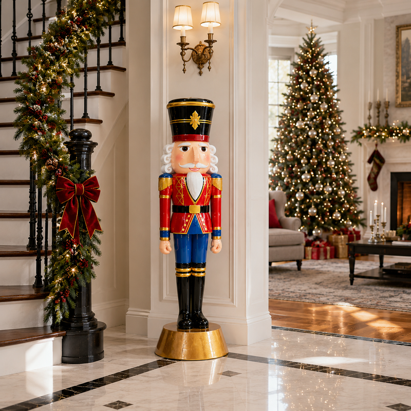 6 FT Red & Blue Nutcracker