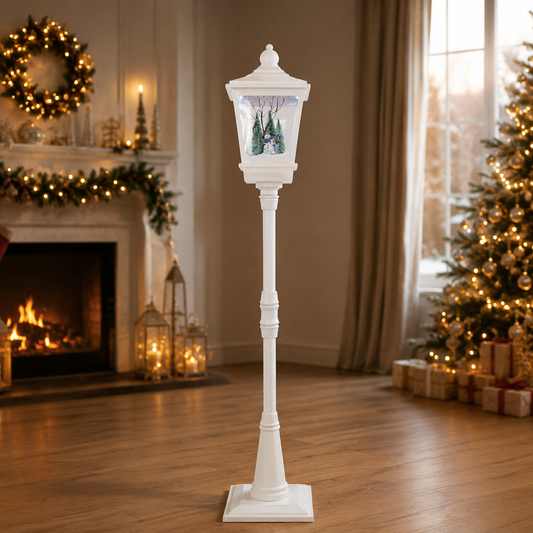 Mark Roberts 72" Snowing Snowman Lamp Post