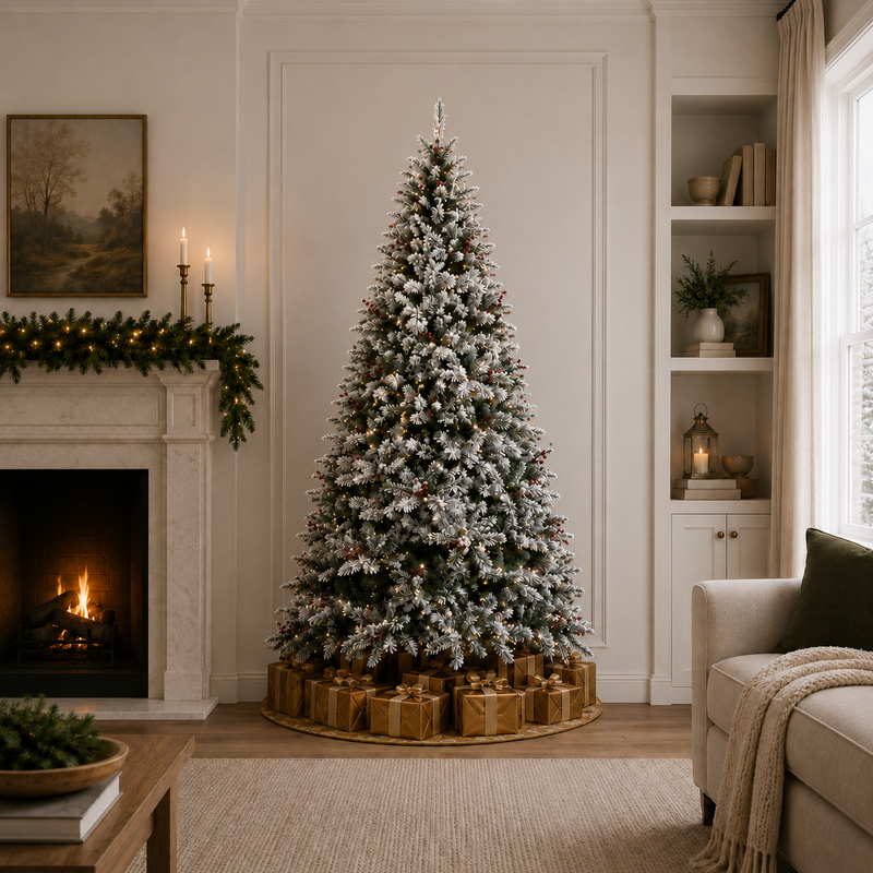 Fluffy Snow Fir Tree Unlit