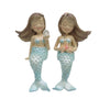 7" Blue Mermaid Sitters Assorted Set Of 2