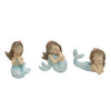 5" Blue Mermaids Assorted Set Of 3