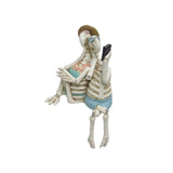 9" Flamingo Skeleton Couple