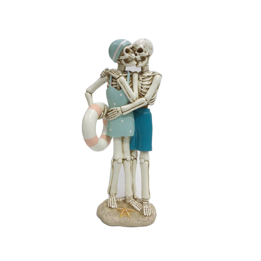 12" Beach Skeleton Couple