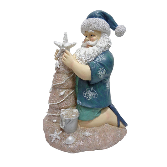 15" Santa Building Sand Castle