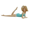 14" Lady With Beach Hat Lying