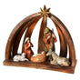 15" Nativity In An Arch Creche With Star