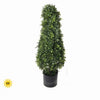 3 FT UV Green Boxwood Cone Potted Topiary