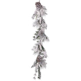 4 FT Snowy Pine Cone Garland