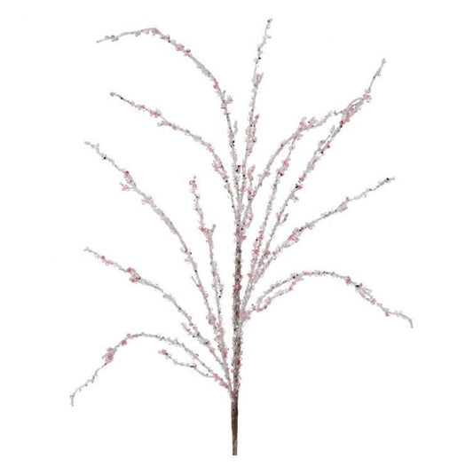 37" Glitter Iced Twig Set Of 6