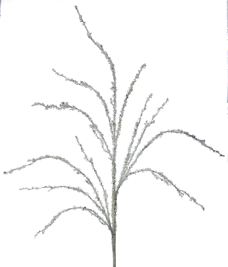 Set de 6 ramas escarchadas con purpurina de 94 cm
