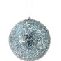 6" Sequin Iced Ball Set Of 6