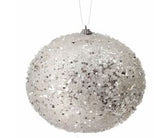 Juego de 6 bolas heladas con lentejuelas de 6"