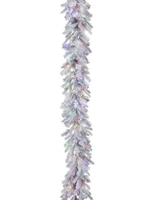 6 FT Clear White LED Palisades Garland