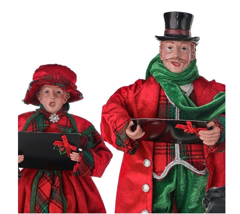 16" Traditional Carollers Set Of 4