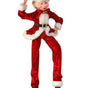 30" Red & White Santa Suit Posable Elf