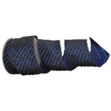Cinta rayada azul medianoche y negra de 10 yardas x 4"