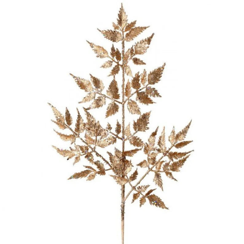 Juego de 12 pulverizadores de helecho de bosque Champagne Sparkle de 21"