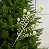 29" Green Candy Stripe Curl Ball Spray Set Of 12