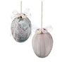 8.25" Paisley & Velvet Easter Eggs Set of 2