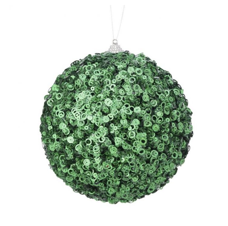 Juego de 6 bolas de lentejuelas Glamour de 5,5"