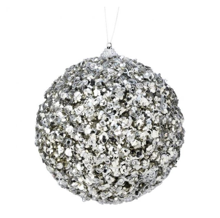 5.5" Glamour Sequin Ball Set Of 6
