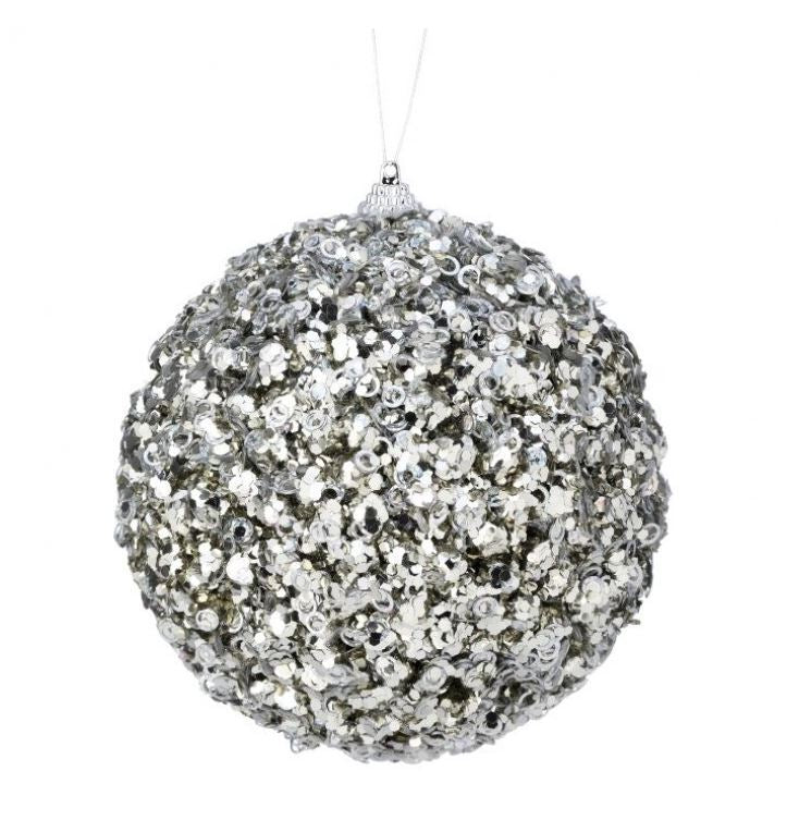 5.5" Glamour Sequin Ball Set Of 6