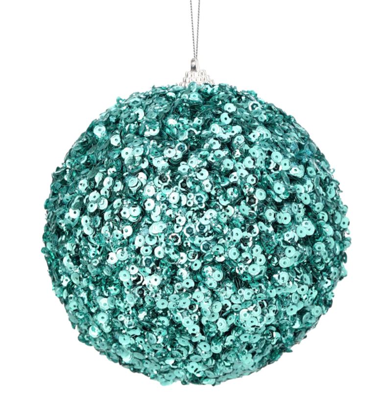 Juego de 6 bolas de lentejuelas Glamour de 5,5"