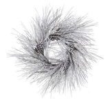 24" Snowy Pinecone Wreath