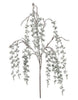 Set de 2 ramas colgantes transparentes escarchadas de 46"