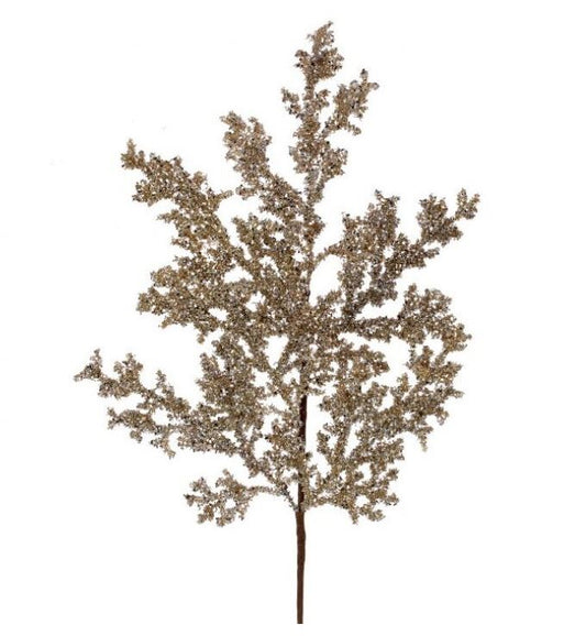 29" Champagne Glitter Cedar Spray Set Of 6