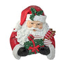 15" Santa with Presents Wall Plaque