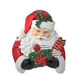 15" Santa with Presents Wall Decor