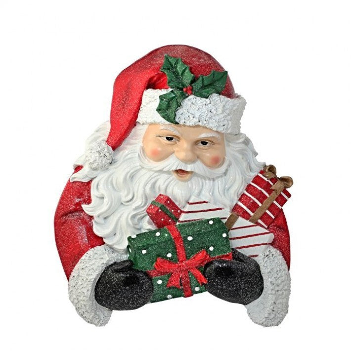 Decoración de pared de Papá Noel con regalos de 15 pulgadas