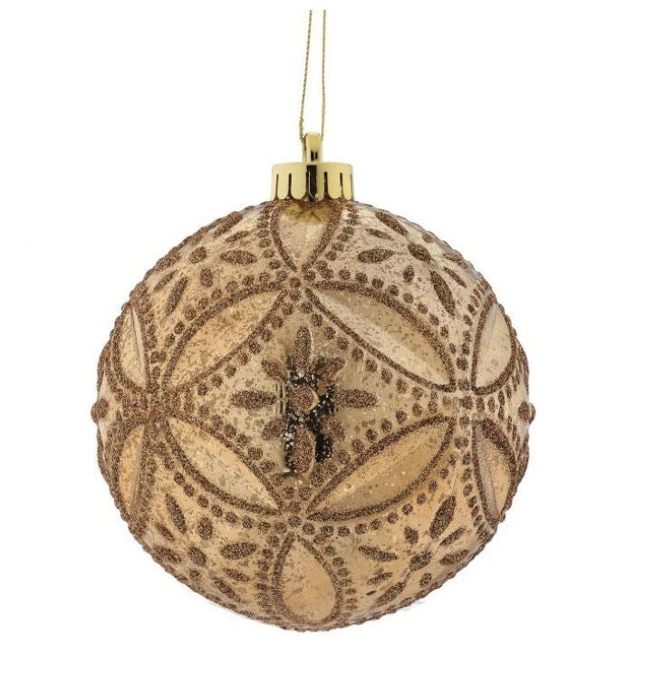 5" Floret Ornament Set Of 4