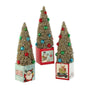 12" Retro Gift Box With Tree Set Of 3