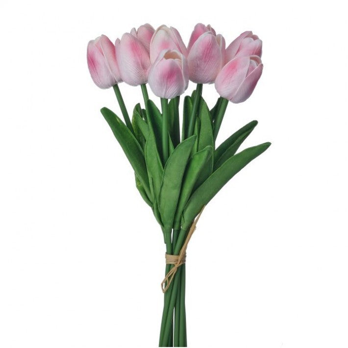 13" Pink Tulip Bundle Set Of 6
